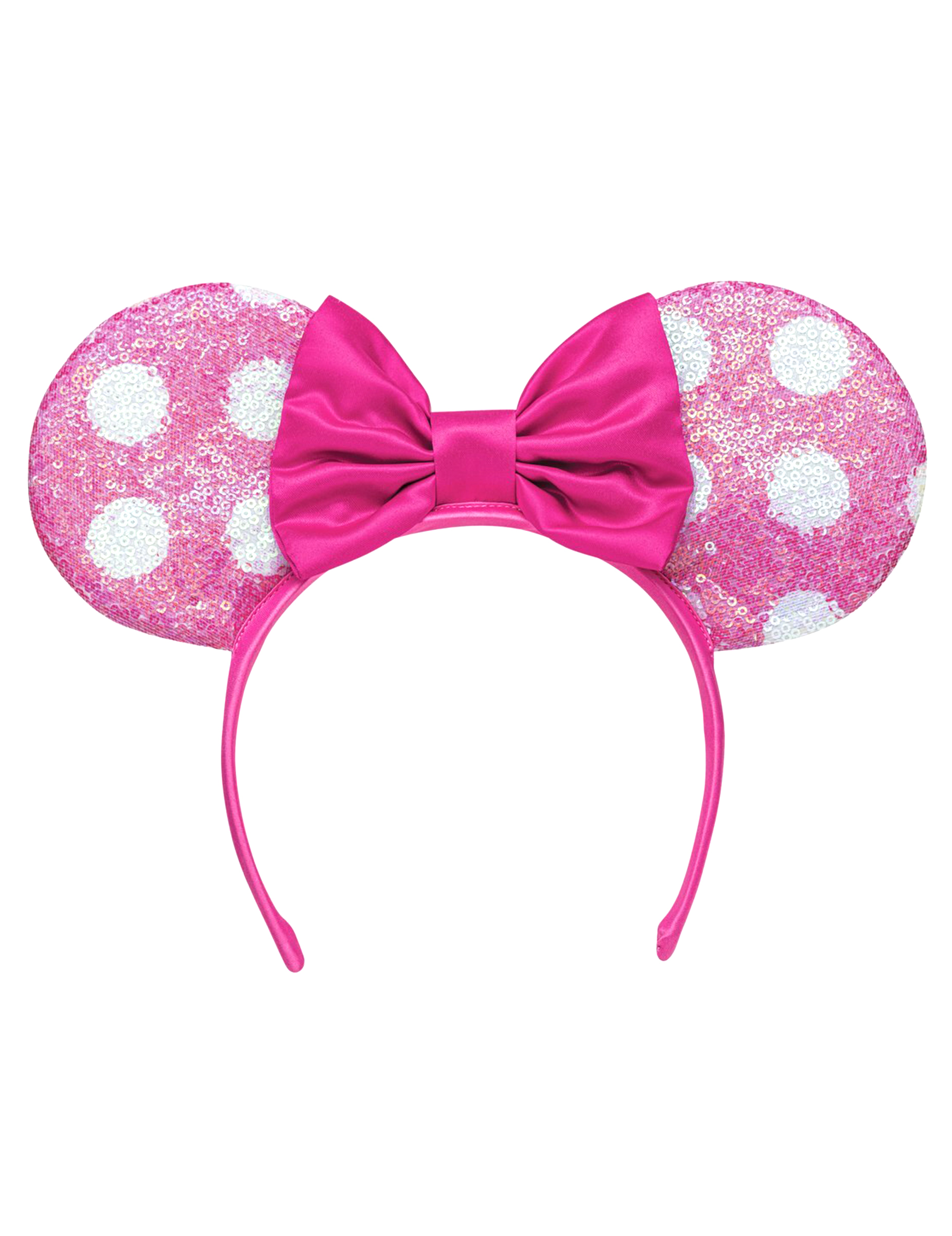 Rosa Minnie Haarreif mit weißen Punkten und Pailletten Rosa Minnie Haarreif mit weißen Punkten und Pailletten von PTIT CLOWN