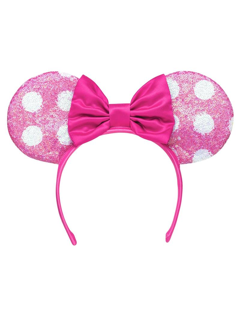 Rosa Minnie Haarreif mit weißen Punkten und Pailletten Rosa Minnie Haarreif mit weißen Punkten und Pailletten von PTIT CLOWN