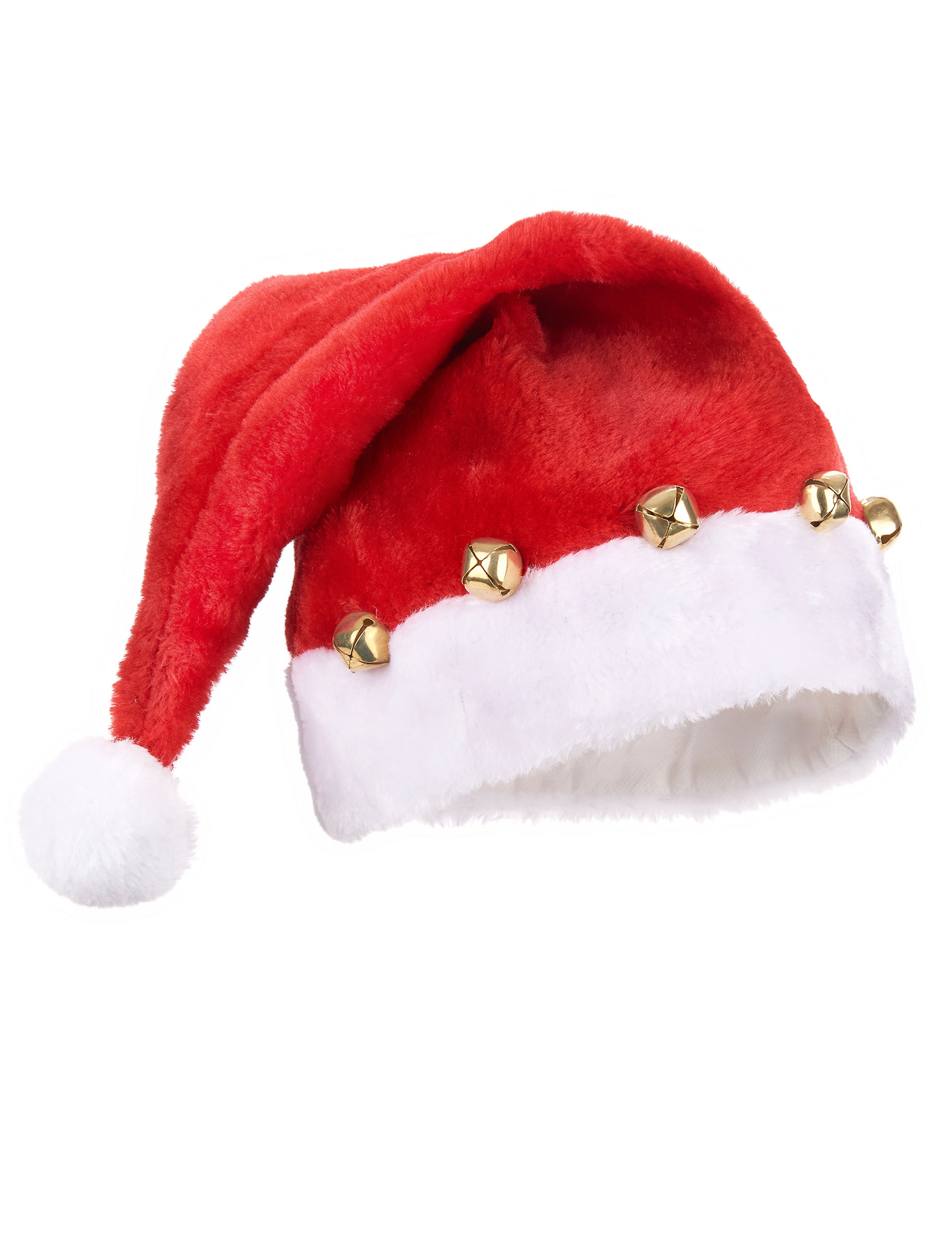 Santa Claus Mütze mit Glöckchen rot-weiss von PTIT CLOWN