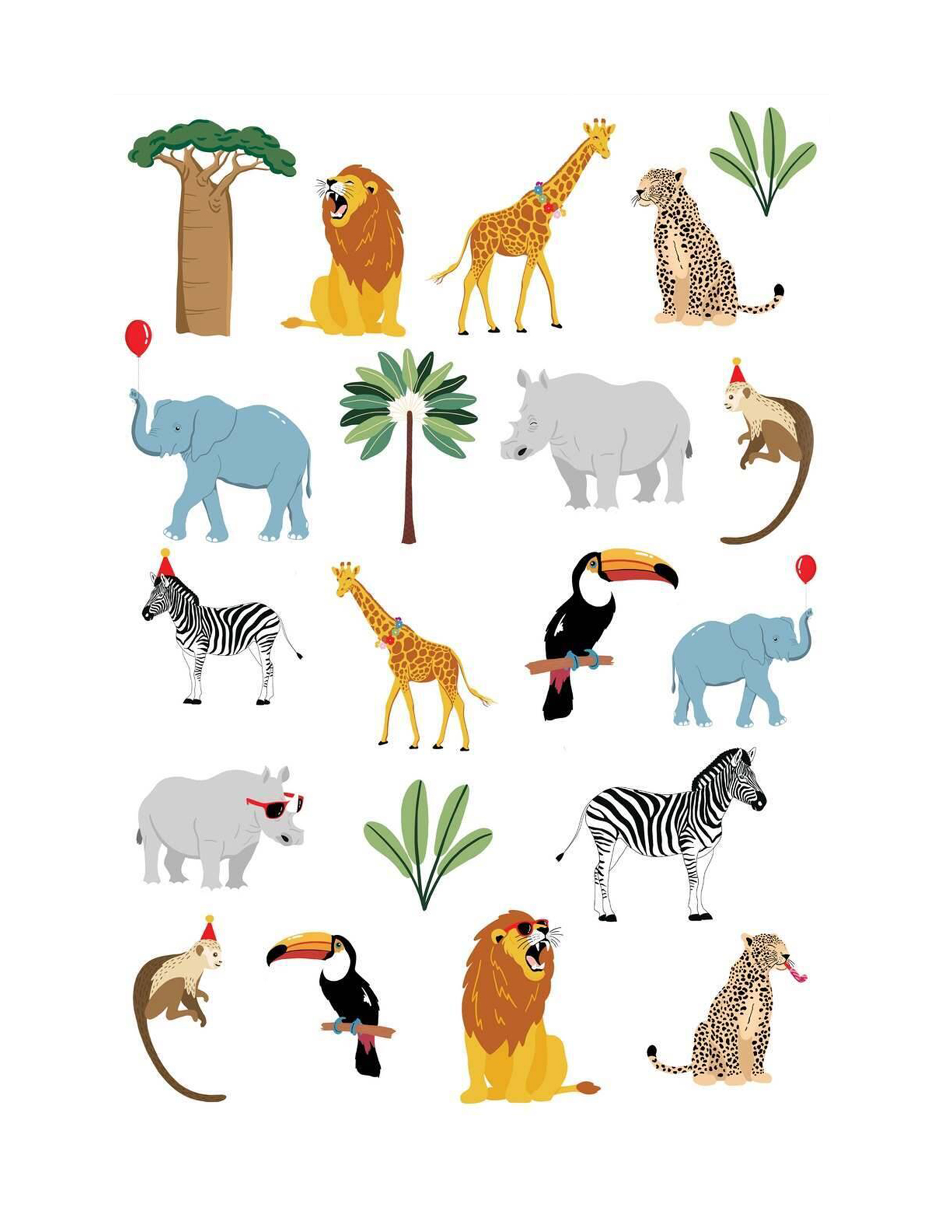 Savannen-Tier-Tattoos Savannen-Tier-Tattoos von PTIT CLOWN