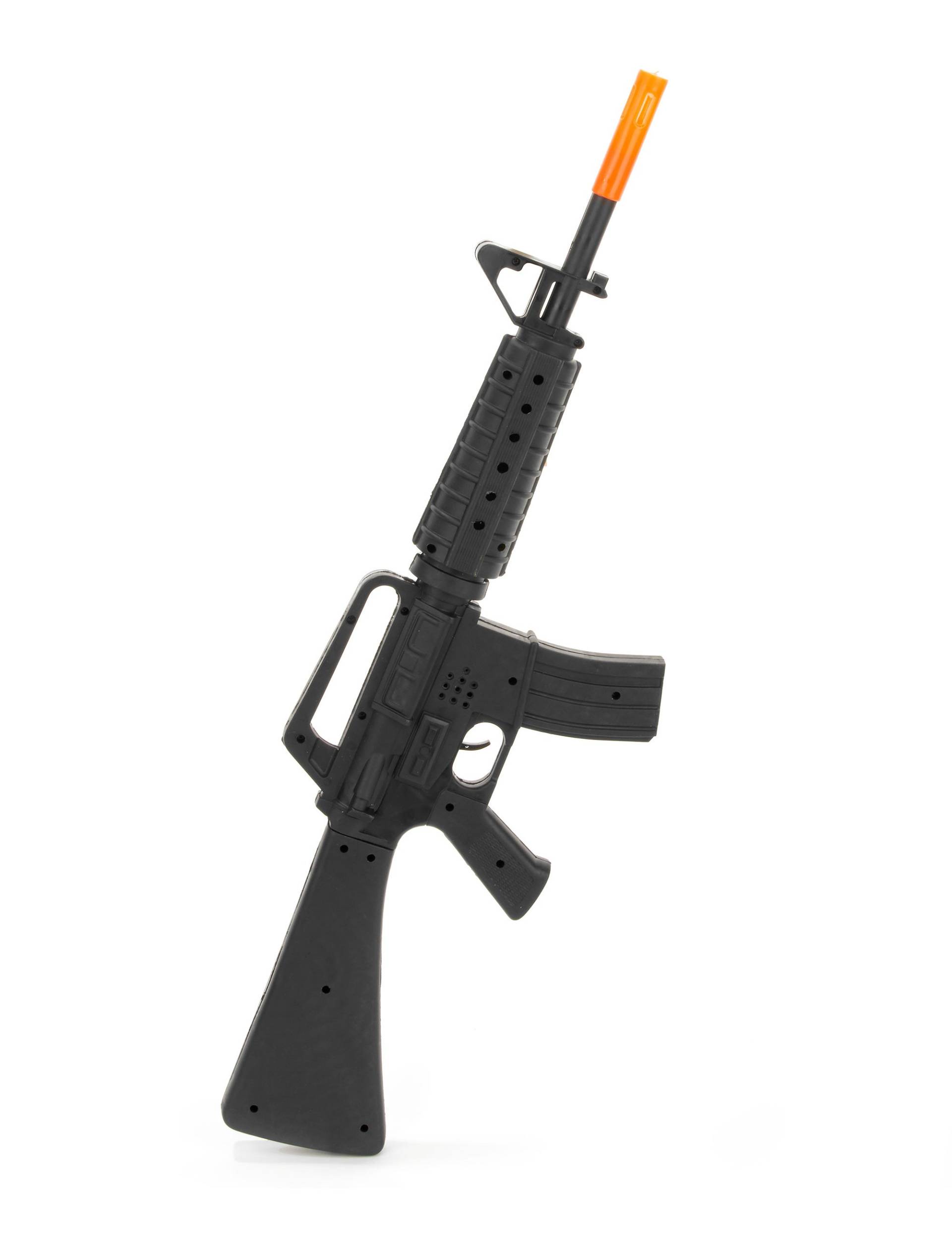 Spielzeug-Sturmgewehr M16 schwarz-orange Spielzeug-Sturmgewehr M16 schwarz-orange von PTIT CLOWN