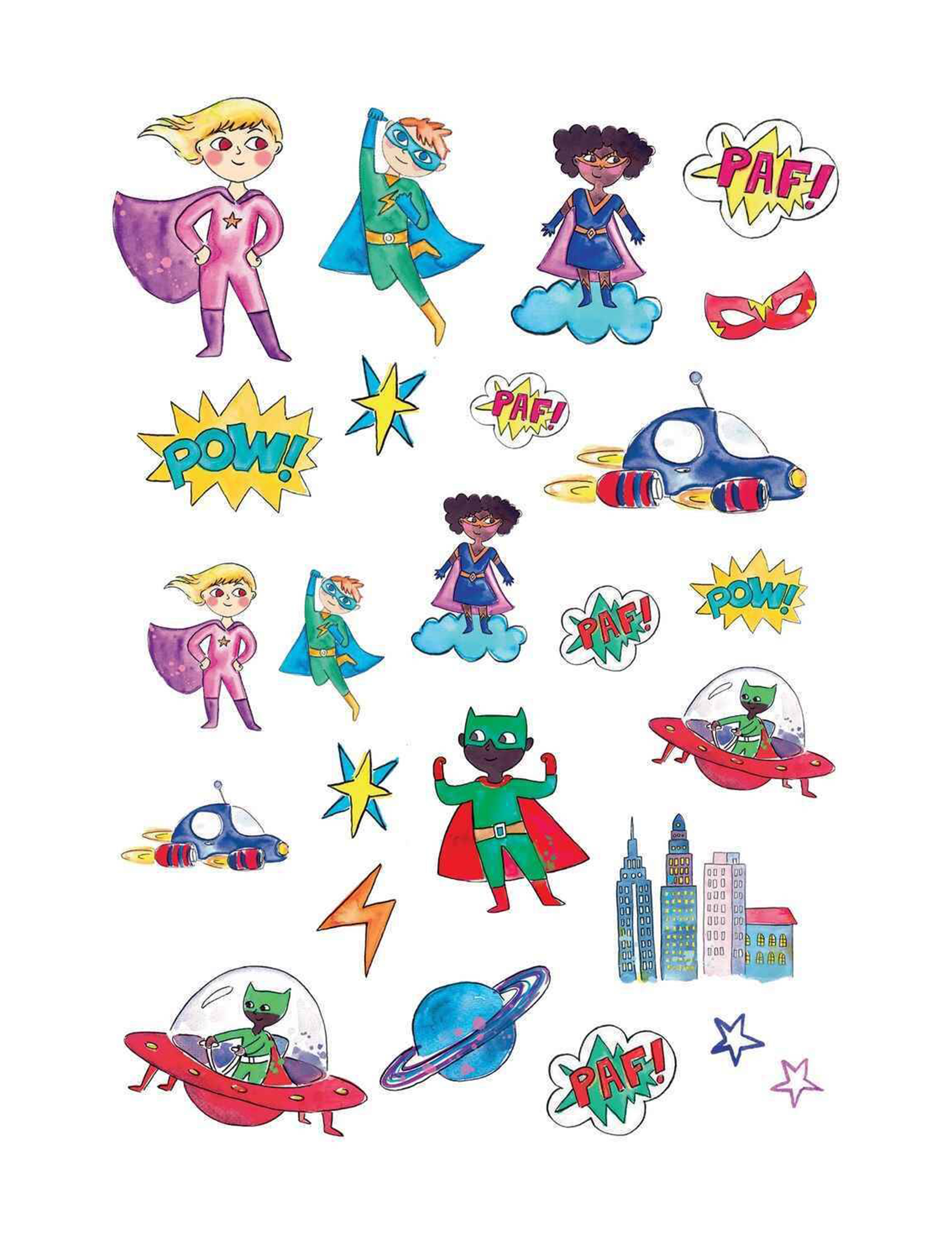 Superhelden-Tattoos Superhelden-Tattoos von PTIT CLOWN