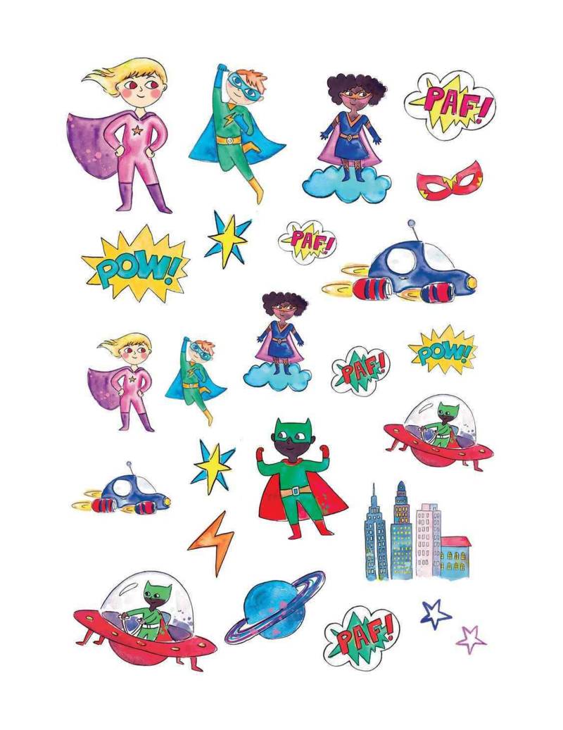 Superhelden-Tattoos Superhelden-Tattoos von PTIT CLOWN