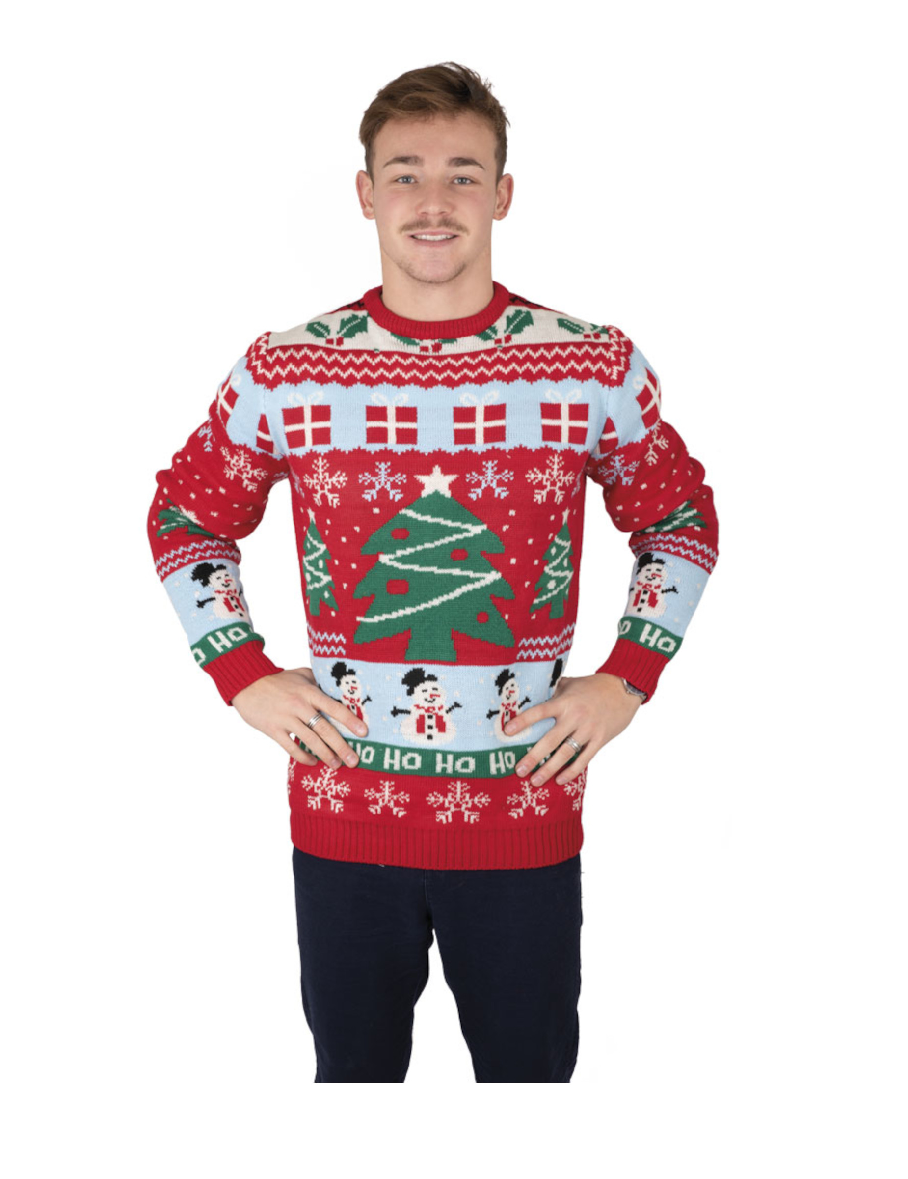 Weihnachtsbaum-Pullover für Erwachsene bunt von PTIT CLOWN