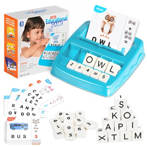 PTooTP Buchstaben Lernen und Zahlen Rechnen Lernspiele ab 4 5 6 7 8 9 Jahren, Vorschule Montessori Spielzeug, Vorschulkinder Lernen Spielzeug, Lernspielzeug Geschenk Zur Einschulung Jungen Mädchen PTooTP Buchstaben Lernen und Zahlen Rechnen Lernspiele ab 4 5 6 7 8 9 Jahren, Vorschule Montessori Spielzeug, Vorschulkinder Lernen Spielzeug, Lernspielzeug Geschenk Zur Einschulung Jungen Mädchen von PTooTP
