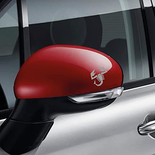 Aufkleber Logo Abarth Scorpioni Spiegel, 5OO ABARTH TUNING STICKER von Guoml