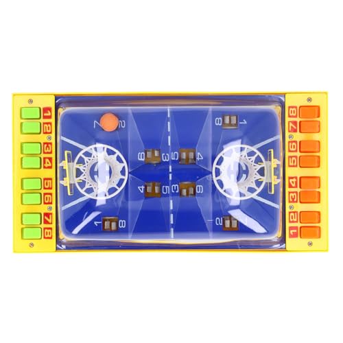 Dual Player Interactball -Basketballspielspielzeug, Verbesserung der Finger -Geschicklichkeit, Aufregendes Tabletop -Sportspiel für und Erwachsene (Gelb) von PUNELE