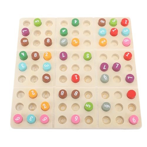 Farbiges Sudoku Spiel, Sudoku aus Holz, Doppelseitig Zwei Spielmodi Mathe Denkspiel, Sudoku Puzzle Brettspiel Knobelspiel Logikspiel für Kinder ab 6 Jahren Farbiges Sudoku Spiel, Sudoku aus Holz, Doppelseitig Zwei Spielmodi Mathe Denkspiel, Sudoku Puzzle Brettspiel Knobelspiel Logikspiel für Kinder ab 6 Jahren von PUNELE
