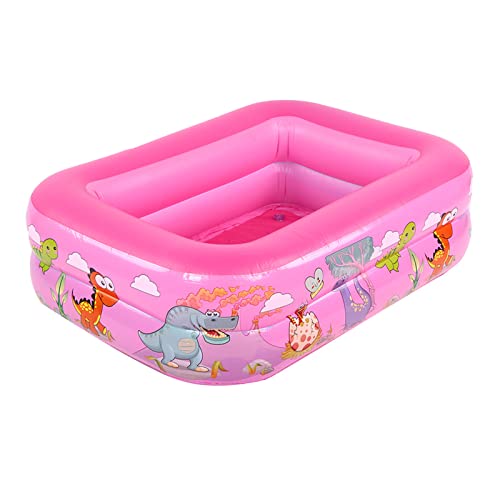 PUNELE Aufblasbare Pool Aufblasbare Badewanne Paddeln Pool Square Schwimmbad mit Verbessertem Dickem PVC -Material für Erwachsene (Rosenate) von PUNELE