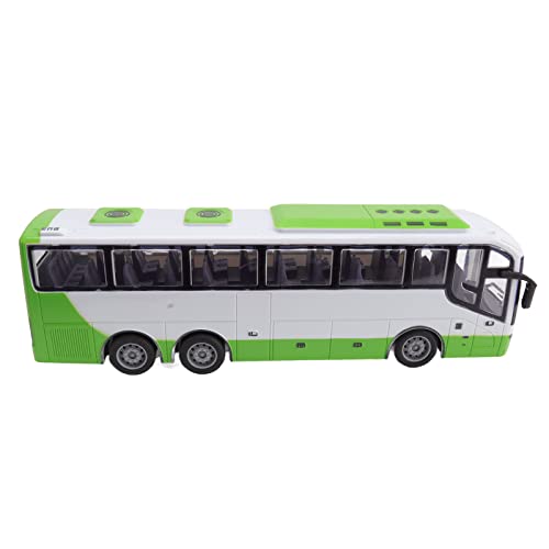 PUNELE Fernbedienungsbusspielzeug Elektrisch Drahtloses RC -Busmodell für mit Hellen Farben Detailliertes Design Abs Kunststoffkörper 31x9.5x6.5 cm (Weißes Grün) von PUNELE
