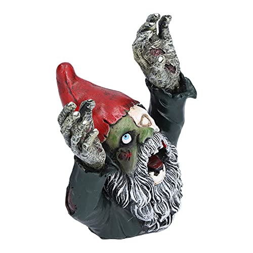 PUNELE Halloween Zombie Zwerggartenstatue, Gruselige Dekor Im Freien, Harzschmuck für Halloween von PUNELE