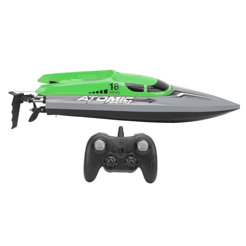PUNELE RC -Boot, Hochgeschwindigkeitsfernbedienungs -Kontrollboot mit Anti -Kollision, Ausgestattet mit 370 Motor 9G Digital Gear (Grün) von PUNELE