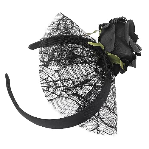 PUNELE Rosenblumenhaarband, Netzwerkstirnband, Hohe Elastizität und Haltbarkeit, Geeignet für Tägliche Verschleiß- und Partyzubehör Geeignet PUNELE Rosenblumenhaarband, Netzwerkstirnband, Hohe Elastizität und Haltbarkeit, Geeignet für Tägliche Verschleiß- und Partyzubehör Geeignet von PUNELE