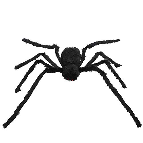 PUNELE Simulierte Spinne, Plüsch mit Schaumstoff, Realistisches Modell, Stofftier, Halloween-Dekoration, für Haus und Themenparty mit Zuversicht (125 cm) von PUNELE