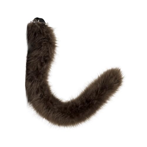 PURFUU Fuchs-Ohren-Haarreif, Schwanz, flauschige Katzenohren, Stirnband, Schwanz, Halloween, Cosplay, Party, Katzenkostüm, Zubehör für Kinder und Erwachsene von PURFUU