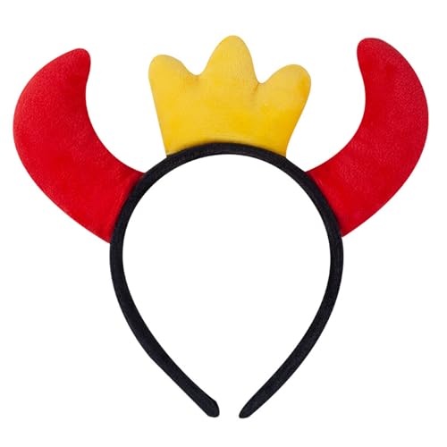 PURFUU Halloween-Kostüm, Kopfschmuck mit flexiblen Hörnern, rutschfestes Haar-Accessoire, hautfreundlicher Stoff, Urlaub, Feiern, Halloween-Kostüm, Kopfschmuck von PURFUU