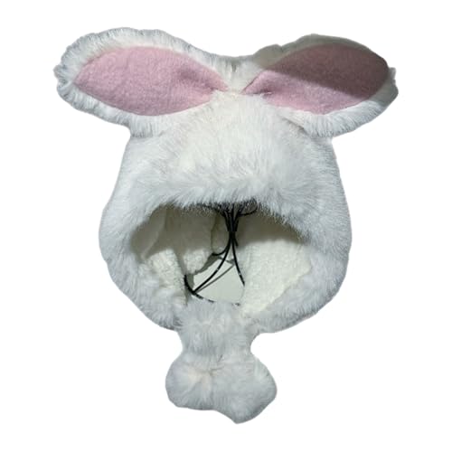 PURFUU Hübscher Hut für Damen, Hasenohren, Mädchen, Party, Cosplay, Winter, Herbst, warme Mütze für den Winter, bietet Komfort und Wärme von PURFUU