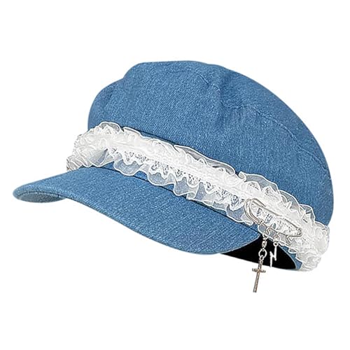 PURFUU Trendige Baskenmütze, Unisex, Kopfbedeckung, Accessoire für Damen und Herren, Cabbie-Hut für Halloween, Cosplay, modischer Artikel von PURFUU