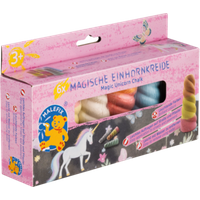 PUSTEFIX 45020012 MALEFIX Einhorn Straßenmalkreide 6er Packung von PUSTEFIX