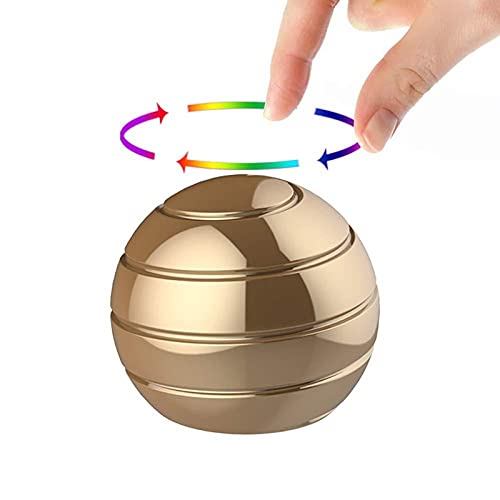 PUTOWUT Kinetic Schreibtisch-Spielzeug, kinetische optische Täuschungskugeln, Spielzeug, mittelgroß, sphärisch, drehbar, Gyroskop, Desktop-Dekompression, Spielzeug, Fidget Spinning-Ball Spinner (Golf) PUTOWUT Kinetic Schreibtisch-Spielzeug, kinetische optische Täuschungskugeln, Spielzeug, mittelgroß, sphärisch, drehbar, Gyroskop, Desktop-Dekompression, Spielzeug, Fidget Spinning-Ball Spinner (Golf) von PUTOWUT