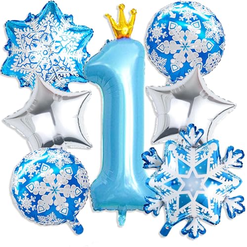 Froze 1th Geburtstagsdeko Mädchen,40 Zoll Blaue Zahl 5 Ballon mit Snowflake Luftballon für Prinzessin Geburtstag Deko,Party Deko für Mädchen Winterdeko Geburtstag Froze 1th Geburtstagsdeko Mädchen,40 Zoll Blaue Zahl 5 Ballon mit Snowflake Luftballon für Prinzessin Geburtstag Deko,Party Deko für Mädchen Winterdeko Geburtstag von PUTUODA