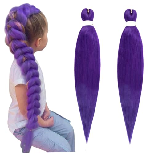 Lila Kunsthaar zum Einflechten 66cm – 2 Stück Pre Stretched Braiding Hair | Haarsträhnen und Extensions für Zöpfe | Kunsthaar zum Flechten für Anime, Cosplay & Party Lila Kunsthaar zum Einflechten 66cm – 2 Stück Pre Stretched Braiding Hair | Haarsträhnen und Extensions für Zöpfe | Kunsthaar zum Flechten für Anime, Cosplay & Party von PUTUODA