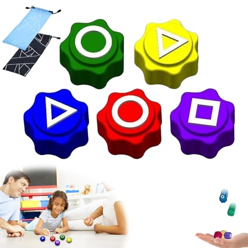PUTUODA Gonggi Korean Game,Gonggi Koreanisches Spiel, 5 Farben Gonggi, Traditionelles Koreanisches Spiel, Jack Stone Kieselstein-Set, Pädagogisches Spielzeug für Familienaktivitäten von PUTUODA