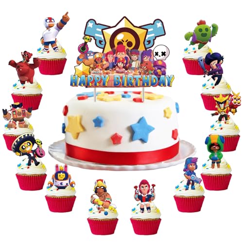 Tortendeko Set 25 Stück,Torten Deko,Cake Topper für Kinder,Happy Birthday Tortendeko, Kuchen Deko, Geburtstag Deko Set für Geburtstagsfeiern Tortendeko Set 25 Stück,Torten Deko,Cake Topper für Kinder,Happy Birthday Tortendeko, Kuchen Deko, Geburtstag Deko Set für Geburtstagsfeiern von PUTUODA