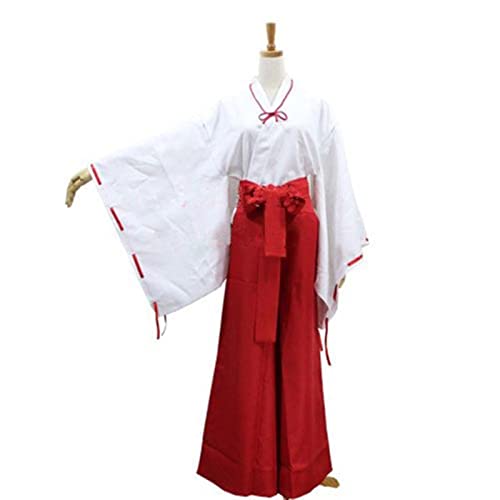 PUYYDS Anime Inuyasha Cosplay Kostüme roter japanischer Kimono Higurashi Kagome Kikyo Sesshoumaru für Halloween Party Perücken gratis Perückenkappe PUYYDS Anime Inuyasha Cosplay Kostüme roter japanischer Kimono Higurashi Kagome Kikyo Sesshoumaru für Halloween Party Perücken gratis Perückenkappe von PUYYDS