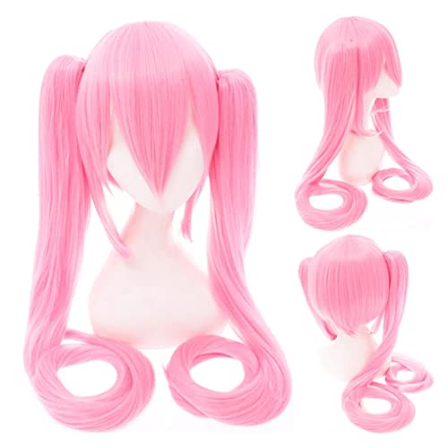 PUYYDS Vocaloid Miku Cosplay Perücke Kostüm Japan Midikleid Anfänger Zukunft Miku Cosplay weiblich Halloween Damenkostüm Herrengröße von PUYYDS