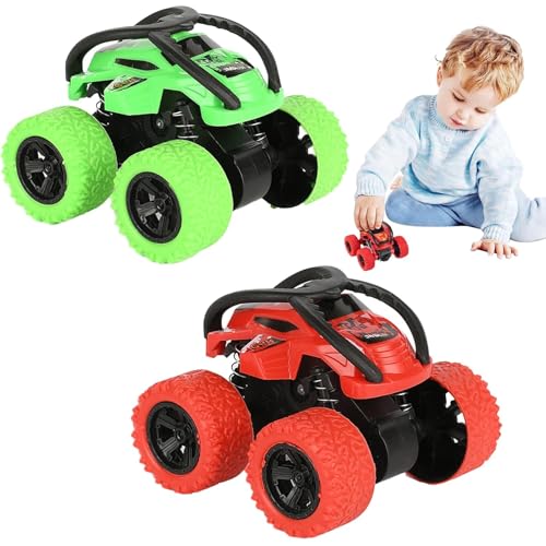 Monstertruck, 2er-Set Monster Truck Auto Spielzeug in Rot und Grün, Aufziehauto mit Einfacher Bedienung, Robustes Spielzeug Auto für Kinder Ab 3 Jahren, Ideal für Drinnen und Draußen Monstertruck, 2er-Set Monster Truck Auto Spielzeug in Rot und Grün, Aufziehauto mit Einfacher Bedienung, Robustes Spielzeug Auto für Kinder Ab 3 Jahren, Ideal für Drinnen und Draußen von PVFZXS