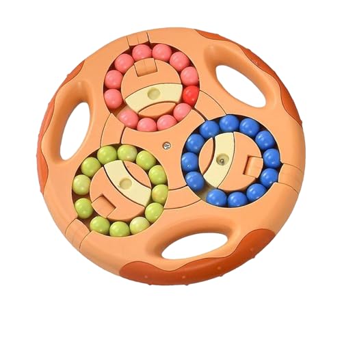 IQ Puzzle, IQ Spiel Magic Bean Rotating Magic Cube Spielzeug, IQ Puzzle Pro,Kinder Stress Relieving und Puzzle Spielzeug, IQ Puzzler Teenager und Erwachsene Neueste Relieving Spielzeug (Orange) von PVFZXS