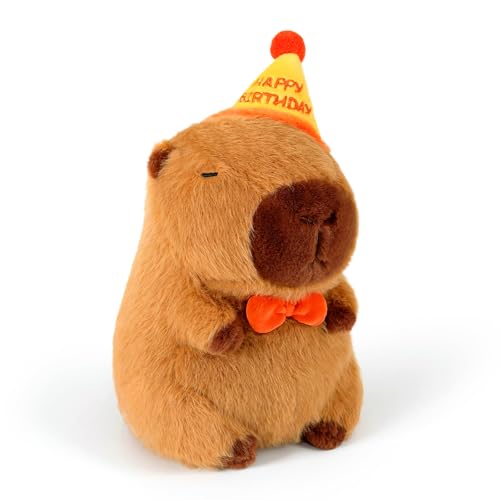 Capybara Kuscheltier 23cm, Capybara Plüschtier kuschelig weich, süßes Design Geschenk für Mädchen Jungen ab 3 Jahren, Home Deko Kinderzimmer von PVTXFK