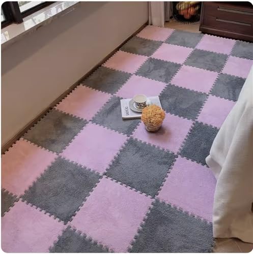 PVYGDXYI 28-teilige Puzzle-Teppiche, ineinandergreifende Puzzle-Matte, EVA-Schaumstoffmatte, weich und zottelig, Spielteppich für Wohnzimmer, Schlafzimmer, Lila PVYGDXYI 28-teilige Puzzle-Teppiche, ineinandergreifende Puzzle-Matte, EVA-Schaumstoffmatte, weich und zottelig, Spielteppich für Wohnzimmer, Schlafzimmer, Lila von PVYGDXYI