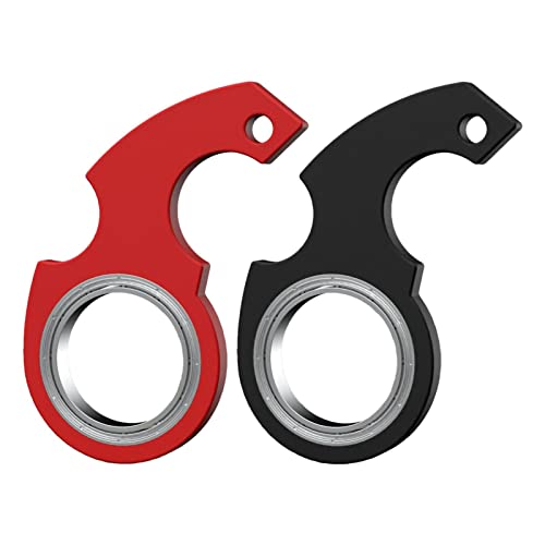 PW TOOLS 2PCS Keychain Spinner | for Karambit Spinner Schlüsselanhänger | for Fidget Spinner Schlüsselanhänger | for Ninja Spinner Schlüsselanhänger | Key Spinner Finger Spinner von PW TOOLS
