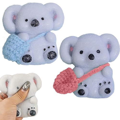 Anti Stress Spielzeug, 2 Stück Fidget Toys, Stressabbau Spielzeug, Supersoft Squeeze Toy, Stress Toy In Form Eines Koalas, Der Einen Schulranzen Trägt, Stress Relief Toy Für Geburtstag Geschenke Anti Stress Spielzeug, 2 Stück Fidget Toys, Stressabbau Spielzeug, Supersoft Squeeze Toy, Stress Toy In Form Eines Koalas, Der Einen Schulranzen Trägt, Stress Relief Toy Für Geburtstag Geschenke von PWCTNT
