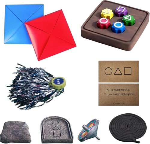 PWCTNT Ddakji Game, Korean Game, Ddakji Game Steine Werfen Traditionelles Koreanisches Spiel, Steinfangspiel Hand Augen Koordinationstrainingsspielzeug Mit Stein (9 Stück) PWCTNT Ddakji Game, Korean Game, Ddakji Game Steine Werfen Traditionelles Koreanisches Spiel, Steinfangspiel Hand Augen Koordinationstrainingsspielzeug Mit Stein (9 Stück) von PWCTNT