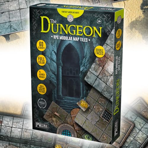 PWORK WARGAMES The Dungeon RPG Modular Map Tiles - Double face cardboard tiles PWORK WARGAMES The Dungeon RPG Modular Map Tiles - Double face cardboard tiles von PWORK WARGAMES
