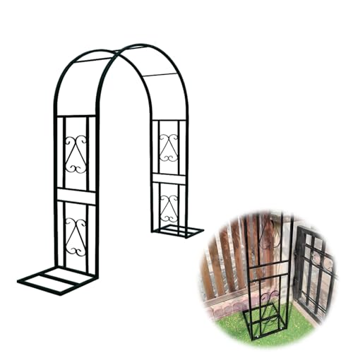 Metall-Hochzeitsbogen, 55,1/70,9/86,6/102,4/118,1/133,9 Zoll, Gartenbogen-Laubenspalier(340cm x 230cm) von PXAMORTEL