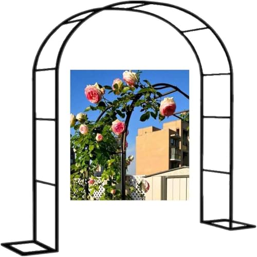 Metall-Hochzeitsbogen, Gartenbogen/Hochzeitsbogen mit abnehmbarem Sockel(Green,W1.2M*H2.2M) von PXAMORTEL