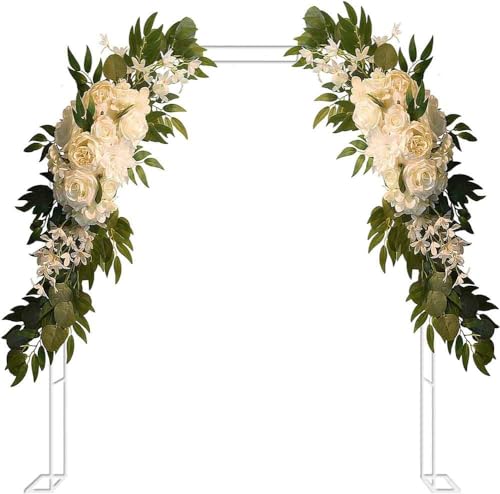 Metall-Hochzeitsbogen, Robuste Stütze for Kletterpflanzen im Rosenlaubenstil – große Hochzeitsbögen(Green,W2.4M*H2.2M) von PXAMORTEL