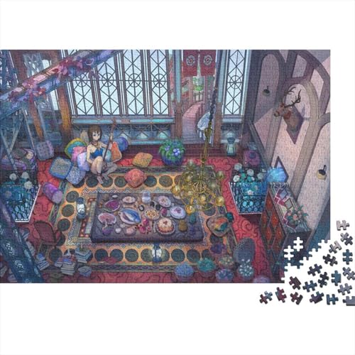 Abendessen Puzzles 1000 Teile Schwer Puzzle Spielzeug Lernspiel Impossible Herausforderungsspielzeug Für Erwachsene Und Kinder Ab 12 Jahren 1000pcs (75x50cm) von PXBDUASIE