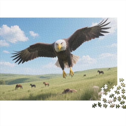 AdlerPuzzle 1000 Teile Schwer Puzzle Spielzeug Lernspiel Impossible Herausforderungsspielzeug Für Erwachsene Und Kinder Ab 14 Jahren 1000pcs (75x50cm) von PXBDUASIE