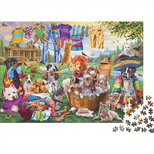 Animals Puzzles 1000 Teile Schwer Puzzle Spielzeug Pädagogisches Spiel Impossible Herausforderungsspielzeug Für Erwachsene Und Kinder Ab 14 Jahren 1000pcs (75x50cm) von PXBDUASIE