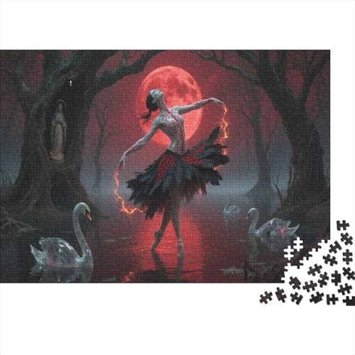 BALLETTANZERPuzzle 300 Teile Schwer Puzzle Spielzeug Lernspiel Impossible Herausforderung Spielzeug Für Erwachsene Und Kinder Ab 12 Jahren 300pcs (40x28cm) von PXBDUASIE