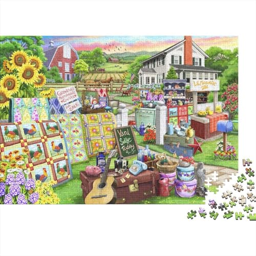 BauerngartenPuzzle 1000 Teile Schwer Puzzle Spielzeug Pädagogisches Spiel Impossible Herausforderung Spielzeug Für Erwachsene Und Kinder in Bewährter 1000pcs (75x50cm) von PXBDUASIE