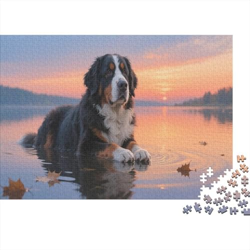 Berner BerghundPuzzle 1000 Teile Schwer Puzzle Spielzeug Lernspiel Impossible Herausforderung Spielzeug Für Erwachsene Und Kinder Ab 12 Jahren 1000pcs (75x50cm) von PXBDUASIE