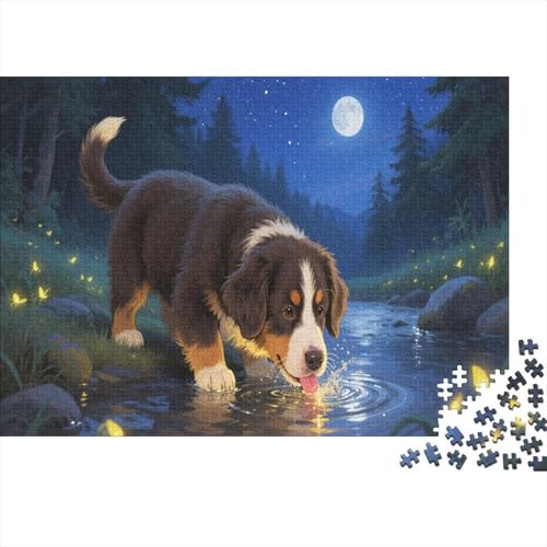 Berner BerghundPuzzle 1000 Teile Schwer Puzzle Spielzeug Pädagogisches Spiel Impossible Herausforderungsspielzeug Für Erwachsene Und Kinder in Bewährter 1000pcs (75x50cm) von PXBDUASIE