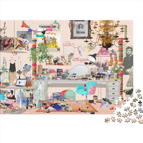 Bild-Asset Puzzle 300-teilige Schwer Puzzle Spielzeug Lernspiel Impossible Herausforderung Spielzeug Für Erwachsene Kinder 300pcs (40x28cm) von PXBDUASIE