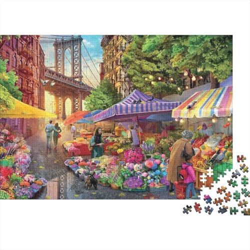Blumen FrüchtePuzzle 1000 Teile Schwer Puzzle Spielzeug Pädagogisches Spiel Impossible Herausforderung Spielzeug Für Erwachsene Kinder 1000pcs (75x50cm) von PXBDUASIE
